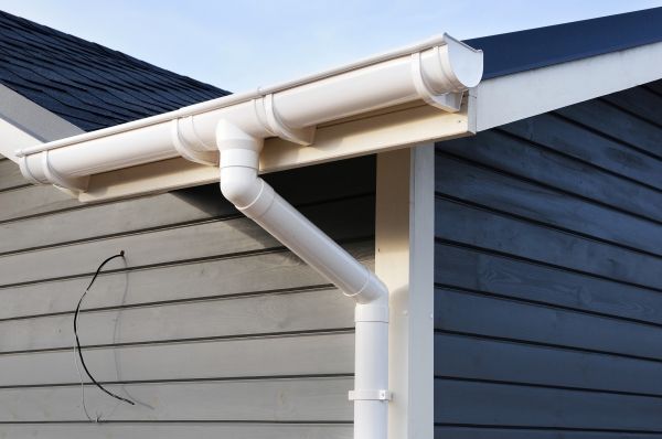 PVC Rain Gutter Installation in Simpsonville