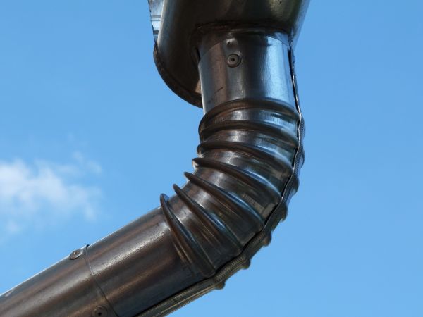 Metal Downspout Installation in Simpsonville