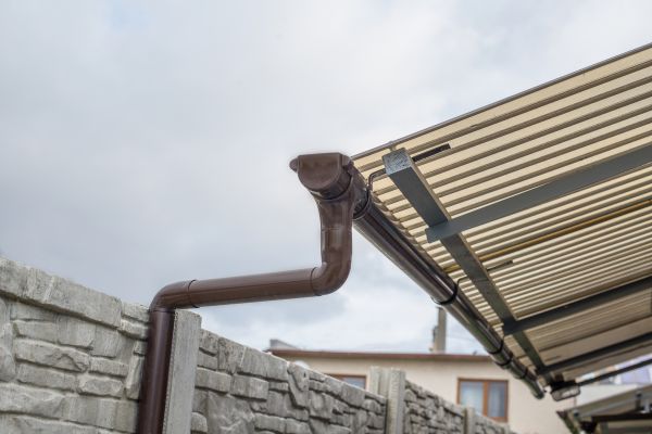 Plastic Downspout Installation in Simpsonville